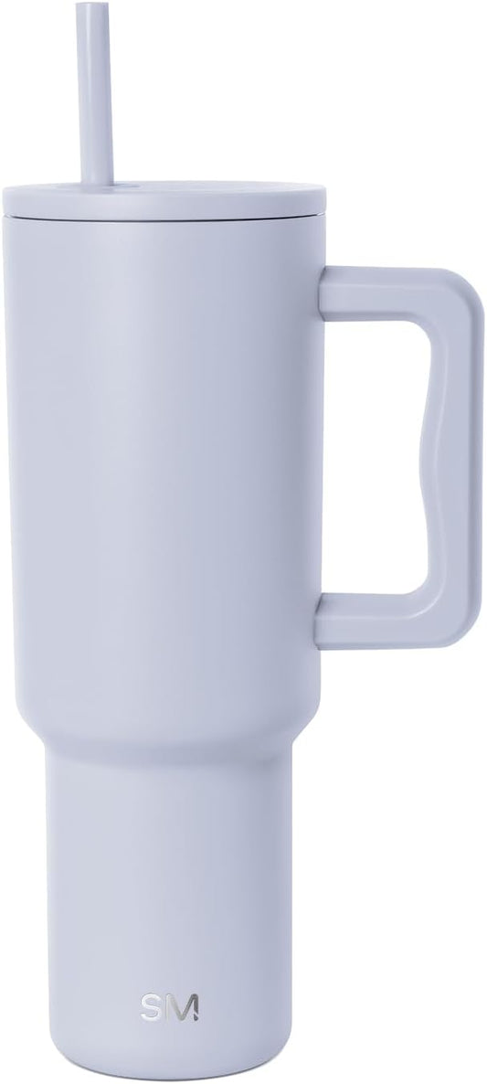 Simple Modern 40 oz Trek Tumbler with Handle and Straw Lid | Cup Holder Friendly Insulated Stainless Steel Travel Mug | Dreamscape