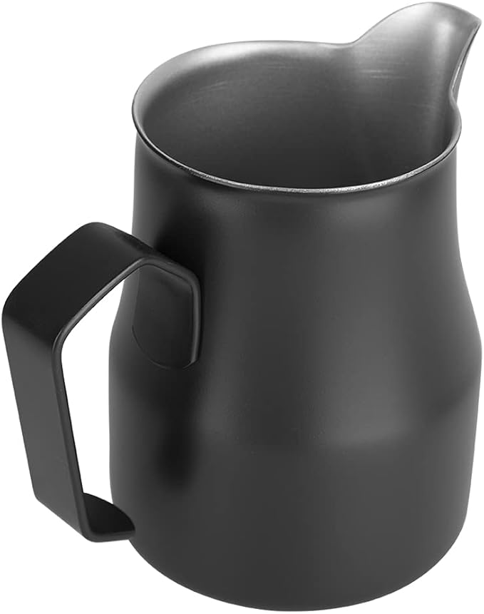Milk Frothing Pitcher, 500ml/17.5oz Stainless Steel Espresso Steaming Pitcher Milk Steamer Cup Coffee Milk Hot Chocolate Cups