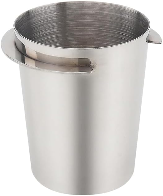 58mm Stainless Steel Coffee Dosing Cup Coffee Powder Feeder Part Coffee Grinder Powder Cup Espresso Coffee Machine Cup Accessories