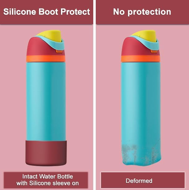 Silicone Boot for Owala Water Bottle 24/32/40 oz, Anti-Slip Protective Sleeve for FreeSip/Twist/Flip Water Bottles, BPA Free, Bottom Bumper Cover Protects Water Bottles from Scratches