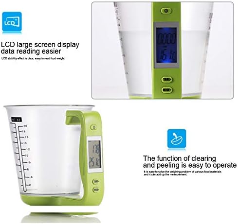 Arinda Kitchen Measuring Cup Scale LCD Digital Display for Baking Tea Weighting Coffee