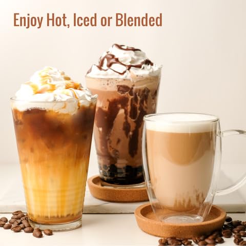 MOCAFE Wild Tribe Moka Frappe Mix, Blended Iced Coffee Instant Mocha Powder, 3lb bulk bag