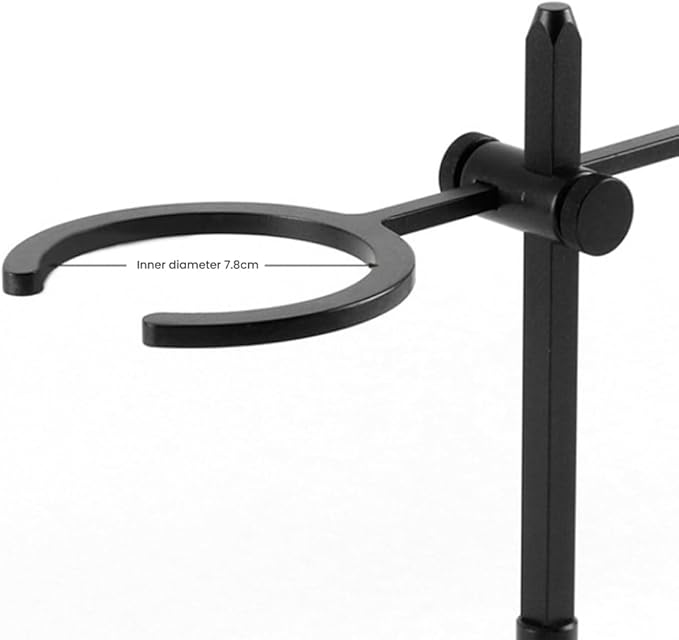 Adjustable Double Filter Cup Holder for Pour Over Coffee Maker, Aluminum Alloy Dripper Stand, Coffee Drip Brewer Rack