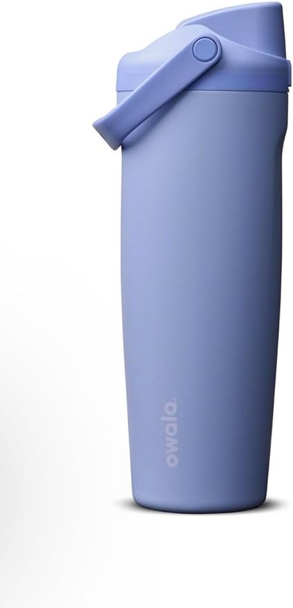 Owala FreeSip Stainless Steel Water Bottle, Out of the Blue, 30 oz, with Sway Carry Handle