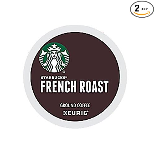 Starbucks French Roast Dark Coffee K-Cups 24-Count (Pack of 2)