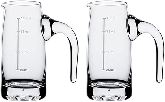 2pcs Glass Creamer Pitcher Scale Sauce Serving Pitcher Milk Creamer Jug,100ml