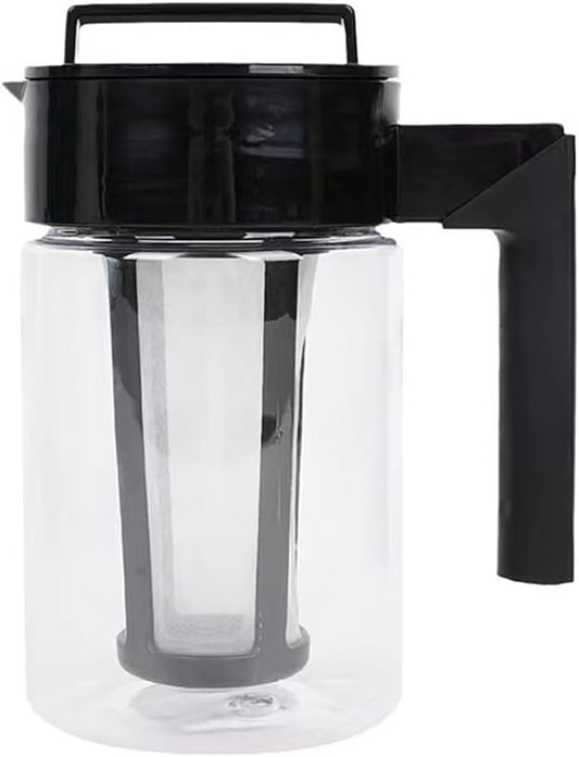 1 Piece 900Ml Cold Brew Iced Coffee Maker Airtight Seal Handle Coffee Kettle Coffee Pot As Shown Plastic Non-Slip Handle Coffee Kettle