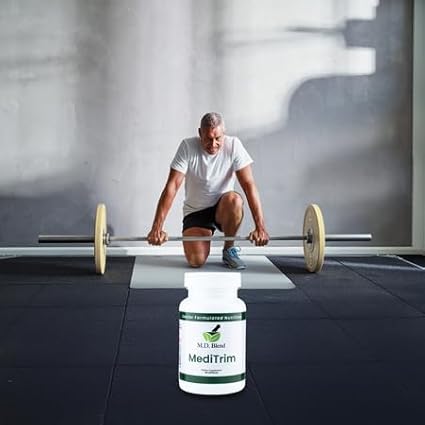 M.D. Blend M.D. MediTrim - Expert Formulated Supplement Energy, Satiety, & Physique Goals - Smooth System Balance - Green Coffee Bean, Green Tea, Apple Cider Vinegar, Hibiscus - 90 Capsules