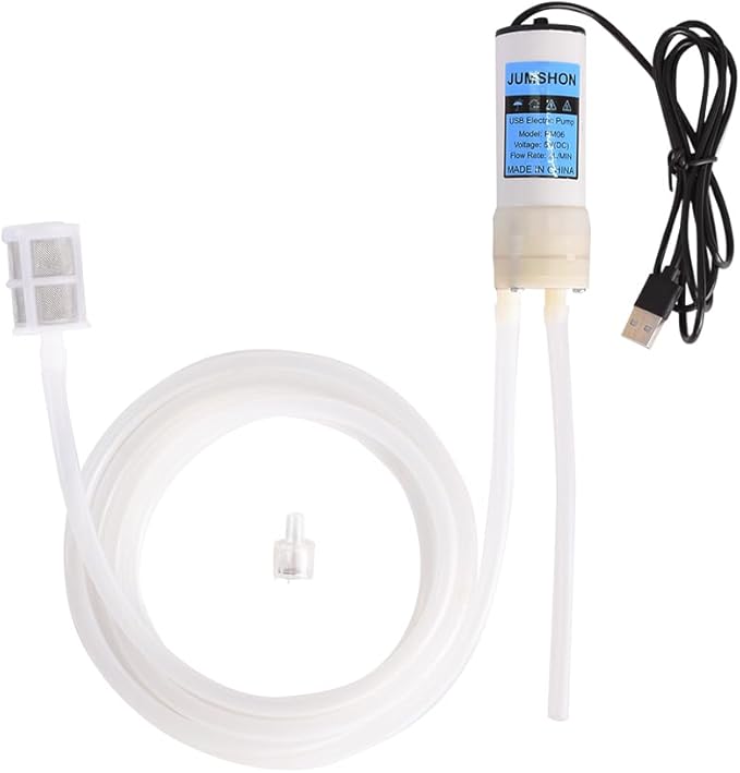 Portable USB Electric Auto siphon Self Priming Pump for Home brew Wine,Beer and Kombucha, DC 5V water Transfer Pump Kit, 2L/Min No Mess Leak,Low Noise, Food Grade 6.5FT hose