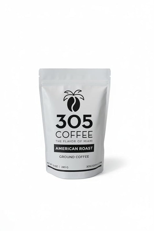 305 Coffee, Miami Blend, Premium Ground Coffee (10 oz, American)
