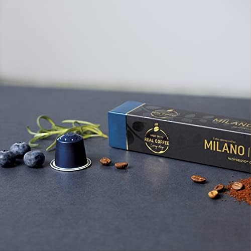 Strong Espresso Variety Pack for Nespresso | 100 Bold Aluminum Pods| 5 Intense Italian Flavors | 100% Nespresso Compatible Pods