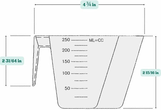 Supplement and Supply 1 Cup (8 Oz. | 250 mL) Scoop for Coffee, Protein Powder, Pet Food, Spices, Grains and Dry Goods – Plastic Food-Grade, BPA-Free Measuring Cup (Pack of 25)
