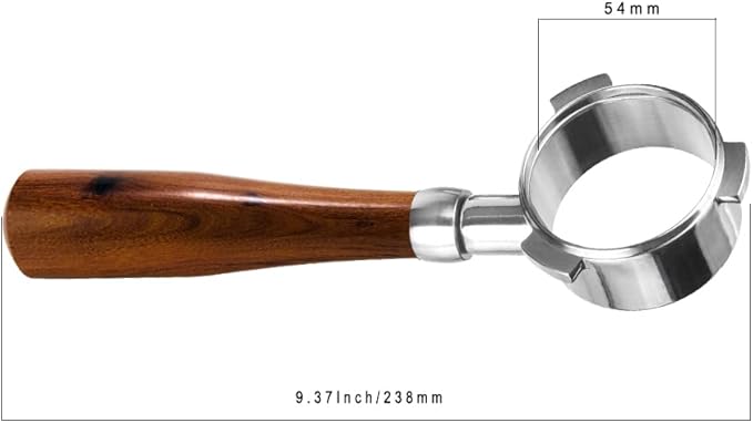 Premium 54mm Naked Bottomless Portafilter, Compatible with Breville Barista BES 870/878/880 Replacement Breville Bottomless Portafilter, Not Include Filter Basket