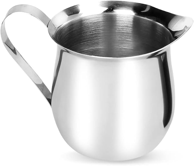 Rolin Roly 90ML Milk Frothing Pitcher Stainless Steel Small Bell-Shaped Creamer Coffee Jug for Barista Cappuccino Espresso Cups Latte Art Pitcher