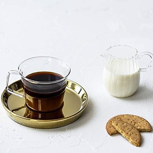 CHOOLD Creative Embossed Stripe Clear Crystal Glass Creamer Pitcher/Serving Pitcher/Sauce Pitcher/Milk Coffee Creamer Jug for Kitchen(4/5.5/9/12oz) (F (6 oz))