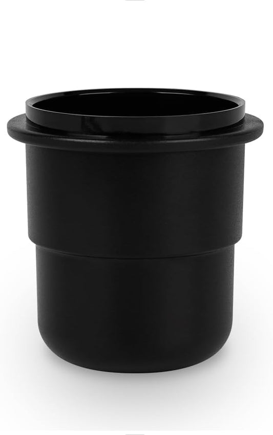 watchget 58mm Dosing Cup Espresso Coffee Dosing Cup Compatible with 58mm Portafilters Plastic Espresso Dosing Cup Coffee Machine Accessories, Frosted Black