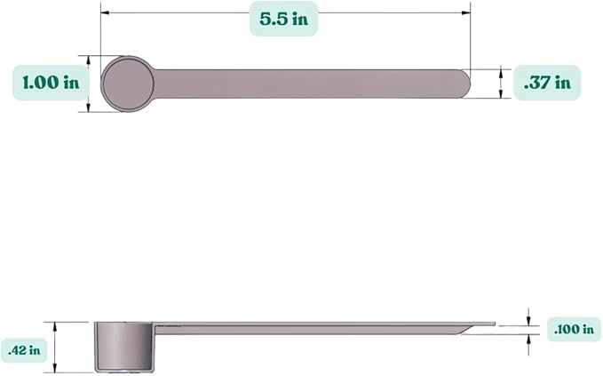 Supplement and Supply 4 mL (3/4 Tsp) Long Handle Scoop for Coffee, Protein Powder, Pet Food, Spices, Grains, Dry Goods – Food-Grade BPA-Free Plastic Measuring Spoon (Pack of 100)