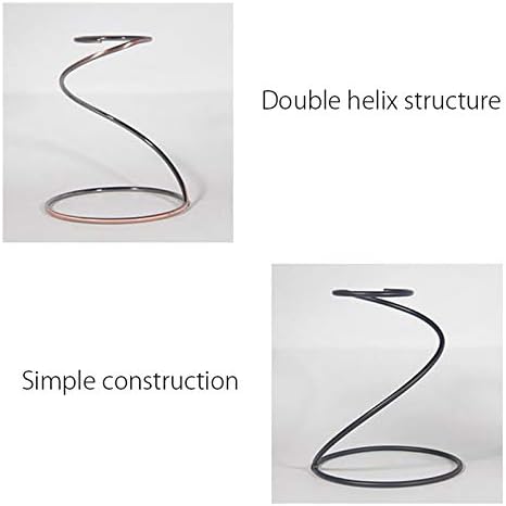 Reusable Metal Pour Over Coffee Dripper Stand Circinate Shaped,Black
