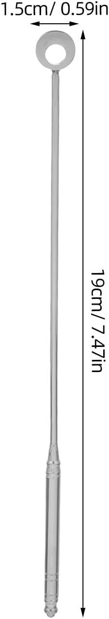 2 Pcs Metal Cocktail Stir Sticks, 7.5 Inch Smooth Coffee Stirrers Reusable with Stainless Steel, Coffee Stir Sticks for Home and Bars