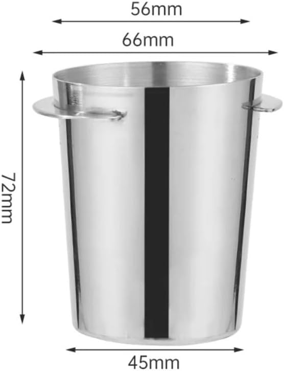 58mm Stainless Steel Coffee Dosing Cup Coffee Powder Feeder Part Coffee Grinder Powder Cup Espresso Coffee Machine Cup Accessories