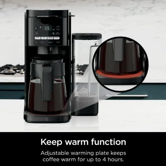 Ninja DualBrew Grounds & Pods Hot & Iced Coffee Maker with Rapid Cold Brew (model CFP 150), 4 Brew Style Choices, Foldable Single Serve Platform, Keep Warm Function, color Black
