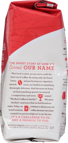 Seattle's Best Coffee Post Alley Blend (Previously Signature Blend No. 5) Dark Roast Ground Coffee, 12 Ounce (Pack of 2)