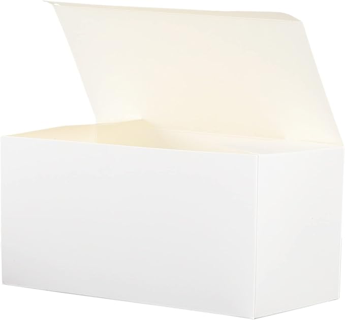 HUAPRINT White Gift Boxes with Lids 9x4.5x4.5 inch,24 Pcs Paper Gift Wrap Box Bulk for Presents,Birthday,Bridesmaid Proposal,Groomsmen Engagements,Christmas,Wedding Party Favor,Cupcake,Crafting,Holidays