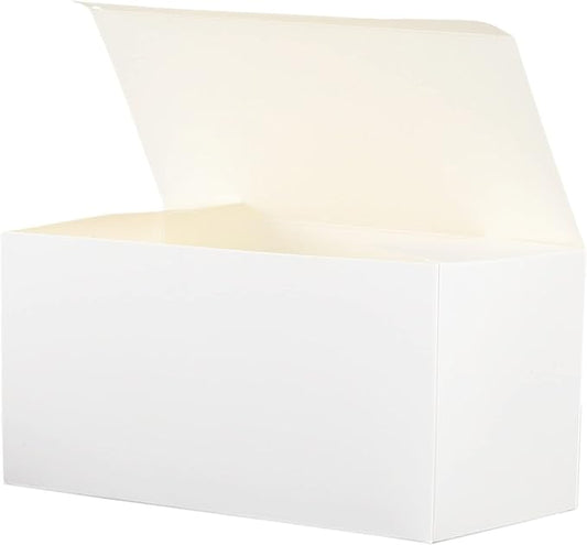 HUAPRINT White Gift Boxes with Lids 9x4.5x4.5 inch,24 Pcs Paper Gift Wrap Box Bulk for Presents,Birthday,Bridesmaid Proposal,Groomsmen Engagements,Christmas,Wedding Party Favor,Cupcake,Crafting,Holidays