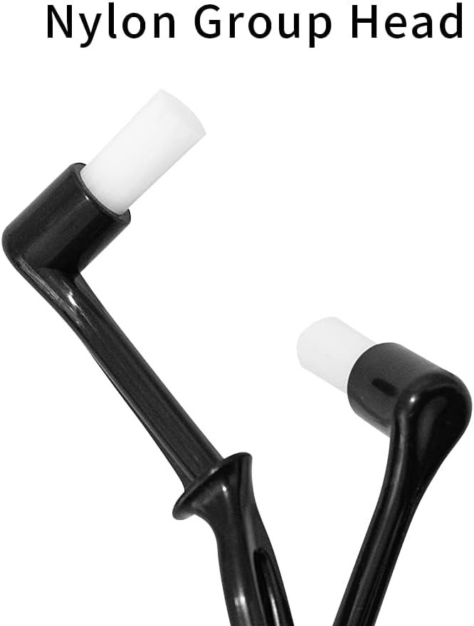 watchget Coffee Machine Cleaning Brush Set, 2 Pieces Espresso Cleaner Brushes with Spoon, Nylon Group Head Espresso Machine Cleaning Tool