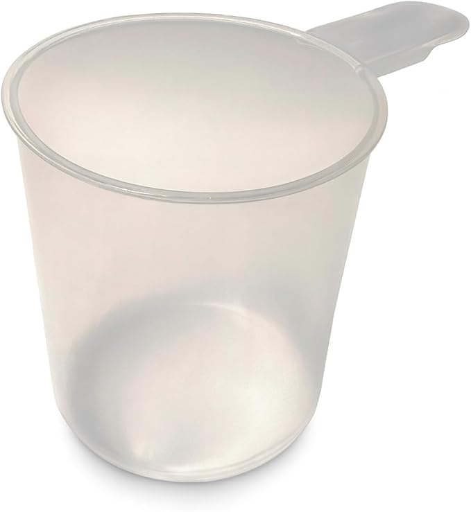 Supplement and Supply 3/4 Cup (6 Oz. | 175 mL) Short Handle Scoop for Coffee, Protein Powder, Pet Food, Spices, Grains and Dry Goods – Plastic Food-Grade, BPA-Free Measuring Cup (Pack of 25)