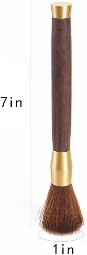 Coffee Grinder Cleaning Brush, Wood Handle & Natural Bristles Wood Dusting Espresso Brush Accessories for Bean Grain Coffee Tool Barista Home Kitchen