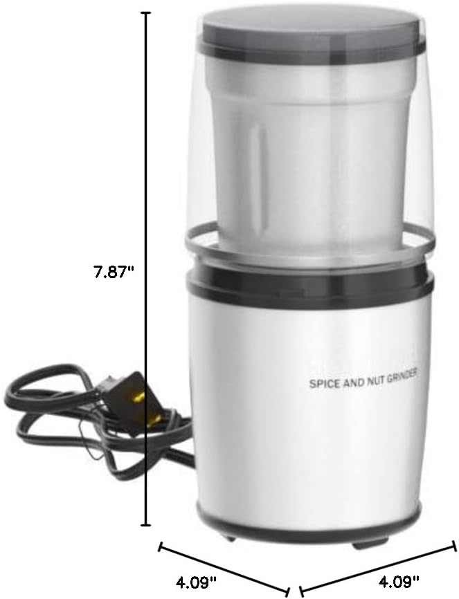 Cuisinart SG-10 Electric Spice-and-Nut Grinder,Stainless/Black,Mini,(Pack of 4)