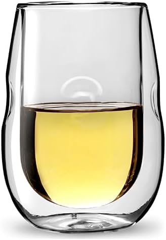 Ozeri Moderna Artisan Series Double Wall Insulated 10 oz Wine Glasses, Set of 4