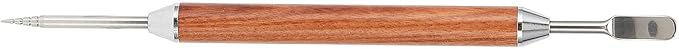 Pwshymi Coffee Latte Needle, Stainless Steel Latte Art Pen with Wood Handle, for DIY Coffee Decorating and Milk Froth Picking