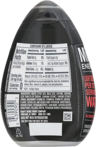 MiO Energy Strawberry Pineapple Smash Naturally Flavored with other natural flavors Liquid Water Enhancer Drink Mix with Caffeine & B Vitamins with 2X More (3.24 fl. oz. Bottle) (Pack of 4)