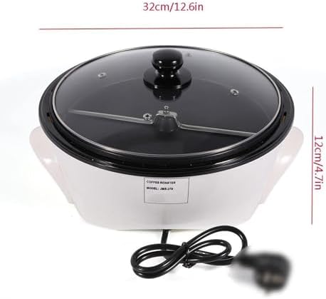Automatic Electric Coffee Roaster, 800g Capacity Bean Baking Machine, Non-Stick Pot, 0-240℃ Temp Control, Ideal for Home, Cafes & Clubs (220V)