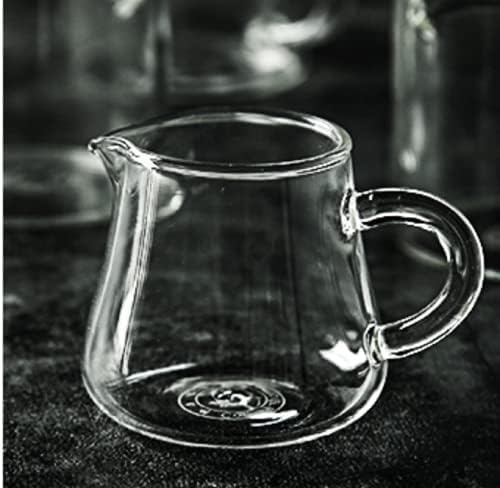 4pcs Mini Glass Creamer Pitcher Sauce Serving Pitcher Creamer Jug with Handle,2oz