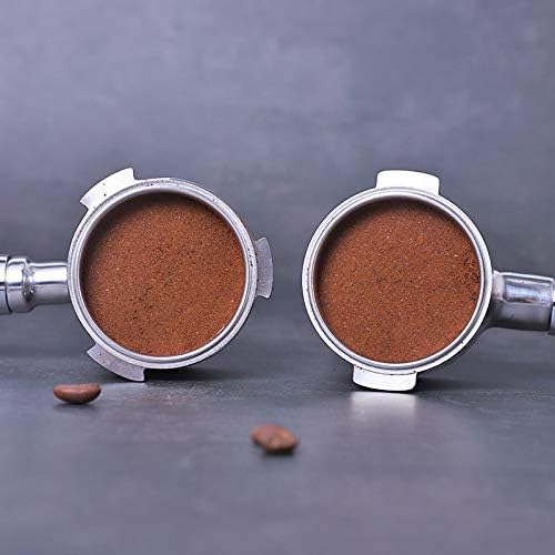 NEOUZA 51mm 2 Eears Espresso Bottomless Portafilter for Delonghi Stilosa Icona ECP31.21 ECP33.21 ECP35.31 ECP36.31, 304 Stainless Steel with Non-Pressurized Basket
