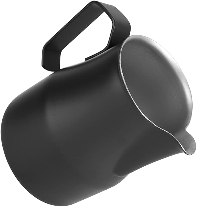 Milk Frothing Pitcher, 500ml/17.5oz Stainless Steel Espresso Steaming Pitcher Milk Steamer Cup Coffee Milk Hot Chocolate Cups