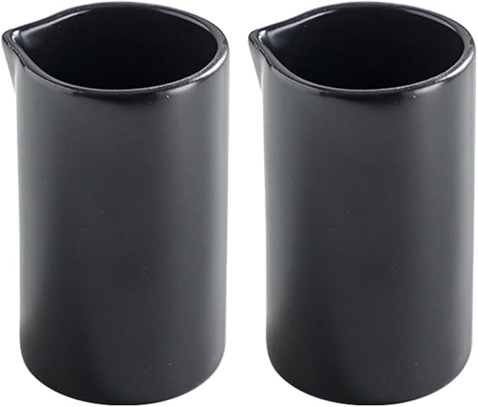 Sizikato 2pcs Porcelain Pitchers, 6 Oz Creamer Pitcher