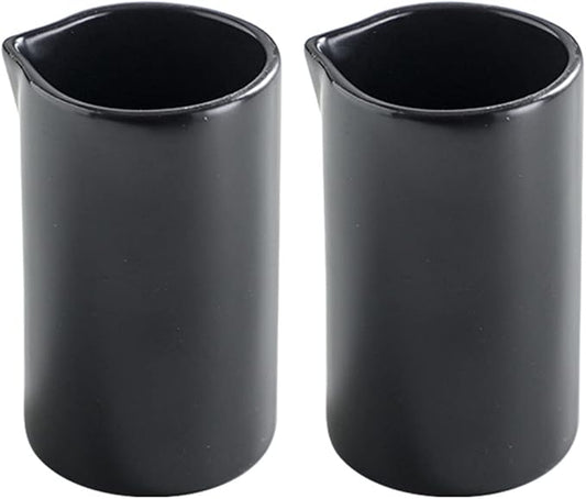Sizikato 2pcs Porcelain Pitchers, 6 Oz Creamer Pitcher
