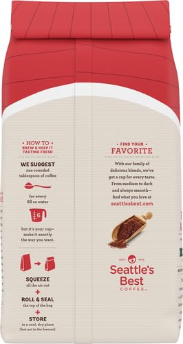 Seattle's Best Coffee Dark Roast Ground Coffee | Post Alley Blend | 20 Ounce Bag | Pack of 2