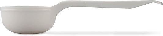 Carlisle FoodService Products Measure Miser Solid Measuring Spoon with Short Handle, 3 Ounces, White (Pack Of 12)