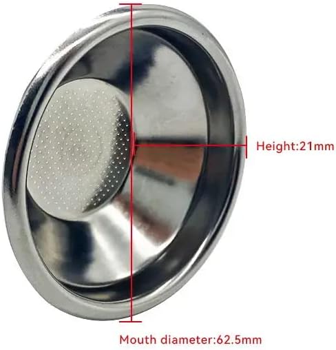 54mm Non Pressurized Filter Basket, Single Cup Sieve for Breville 54mm Portafilter, 10 Grams of Powder Capacity