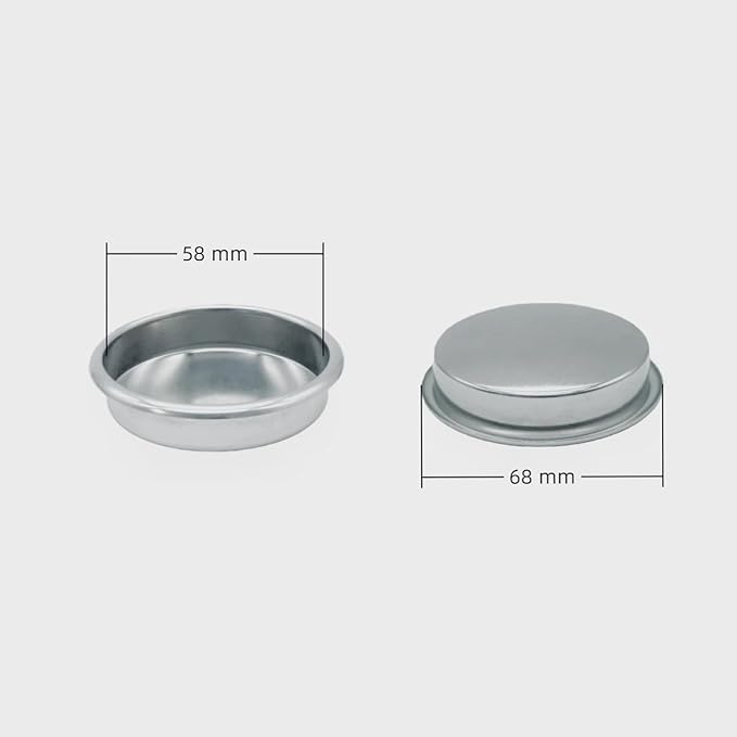 58mm Backflush Disc,Blind basket,Backflush Inser, Backflush Filter Espresso, Stainless Steel Back Flush Blind Filter Basket Fits Gaggia Classic and other Espresso Machines Espresso Cleaning