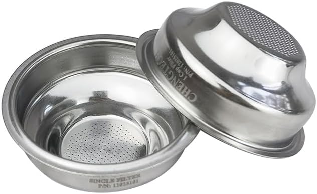 Stainless Steel Coffee Filter, 51mm Single Cup (Single Wall/Non-pressurized) Compatible with DLG EC885/9155/9255/9355/9555/9665/9865, SMEG & EUPA Coffee Machine