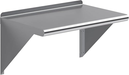 KPS Heavy-Duty Stainless Steel Wall Mount Shelf – 16" x 24" | NSF Certified | Commercial Wall Shelf for Kitchen, Garage, Utility Room