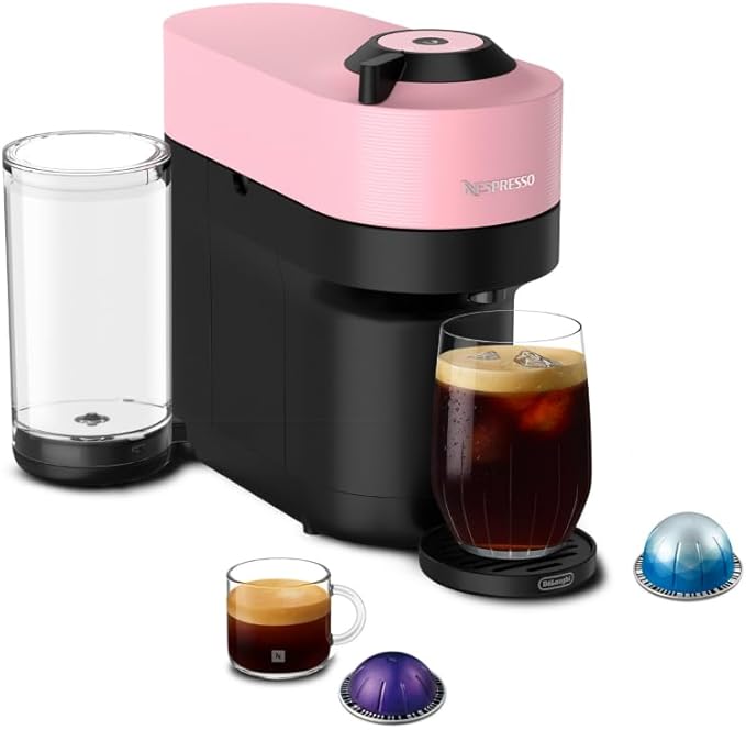 Nespresso Vertuo Pop+ Coffee and Espresso Maker by De'Longhi, Candy Pink