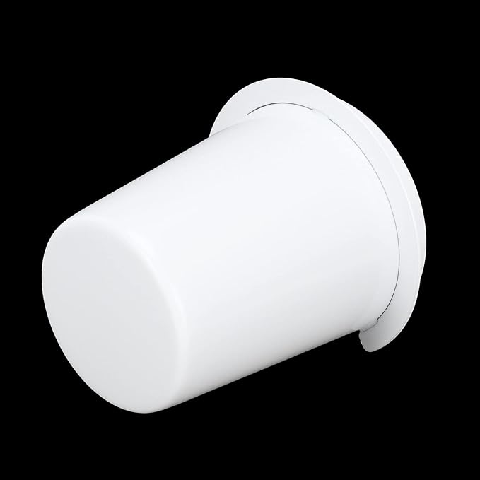 Zerodis Stainless Steel Dosing Cup, 58mm Diameter, Suitable for Coffee Machines, Coffee Powder Dispenser Tool for Home, Cafes and Milk Tea Shops (58mm White)