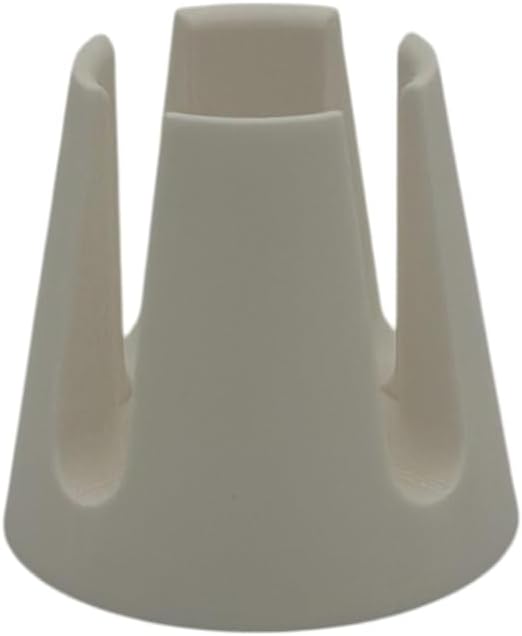 Stovetop Espresso Maker Funnel Stand - Greca Coffee Dosing Holder, Fits 3-Cup & 6-Cup Filter Baskets, Handmade (Matte White)